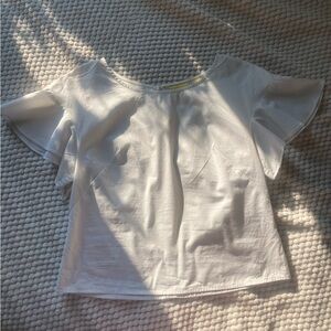 Maeve Anthropologie Women's Flutter Sleeve Blouse, Size 4